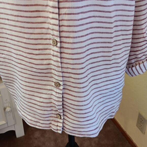 Artisan NY Linen Top. Beachy. Coastal. - Picture 3 of 9